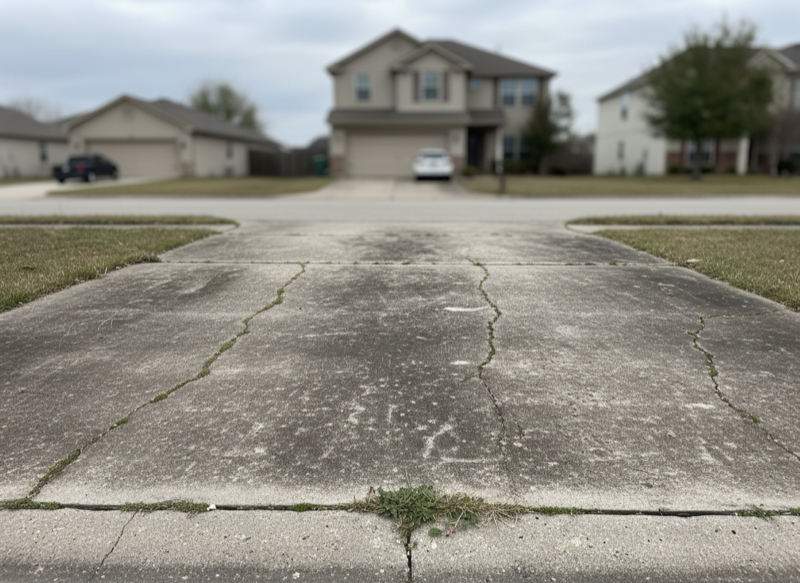 Driveway Restoration — before