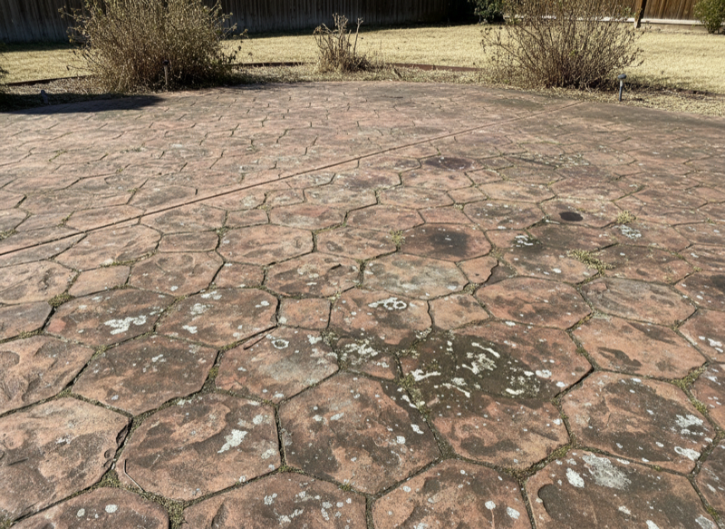 Patio & Deck Cleaning — before